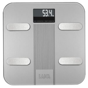 LAICA BATHROOM SCALE DIGITAL BLUETOOTH SMART BODY COMPOSITION SILVER 180KG PS7005