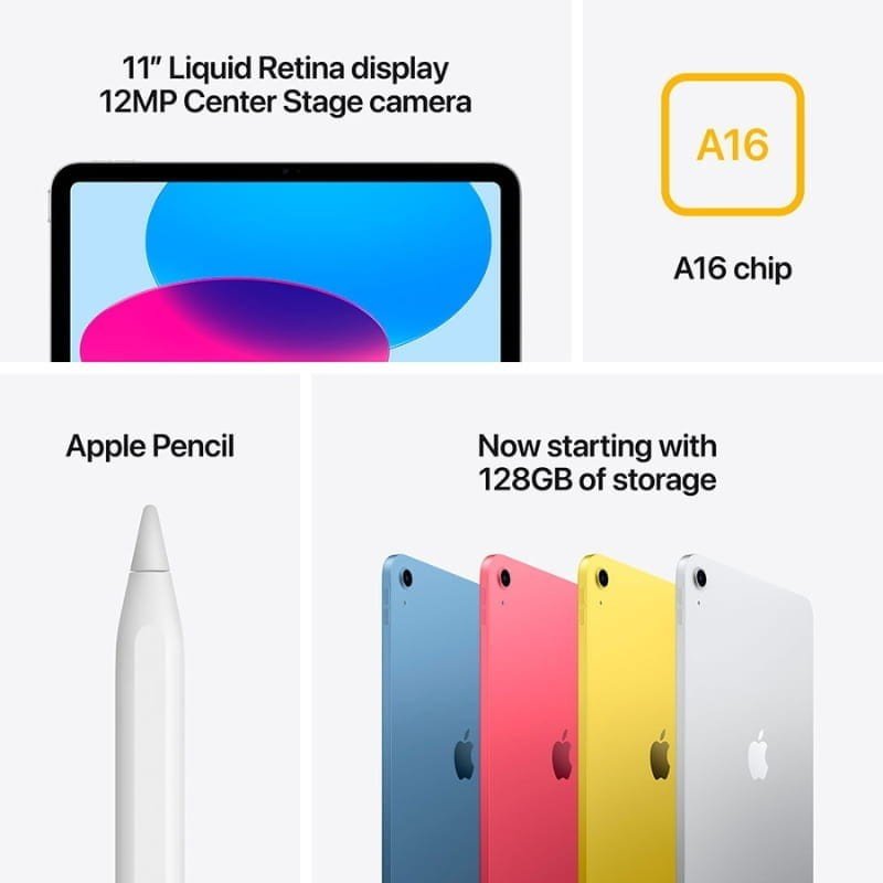 Apple iPad 2025 11" 256GB WiFi iPadOS 18 Plata - Imagen 6